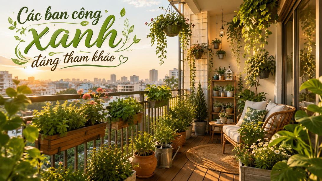 Các ban công xanh đáng tham khảo