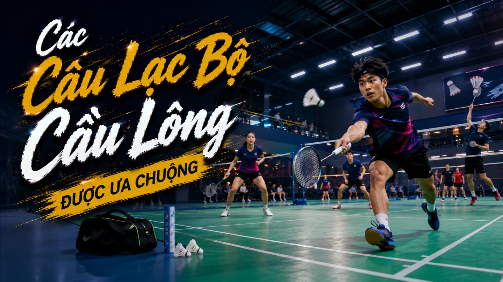 Các câu lạc bộ cầu lông được ưa chuộng