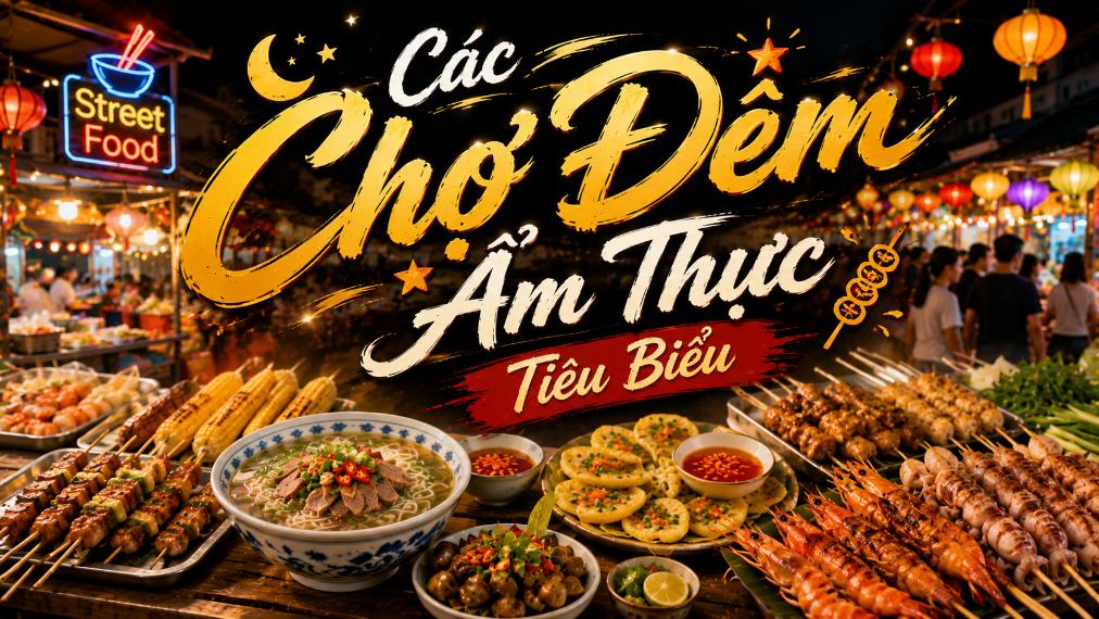 Các Chợ Đêm Ẩm Thực Tiêu Biểu