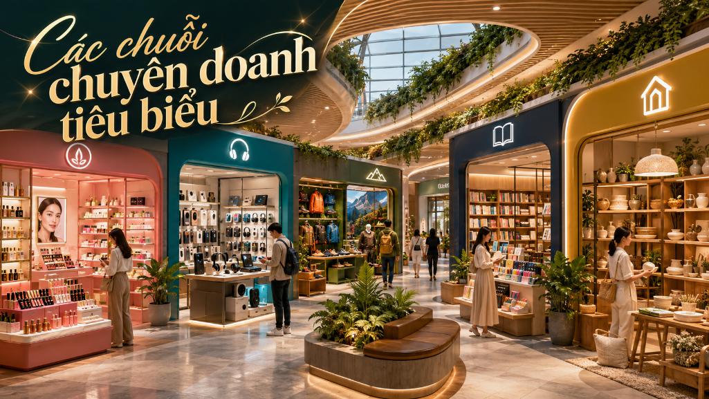 Các chuỗi chuyên doanh tiêu biểu