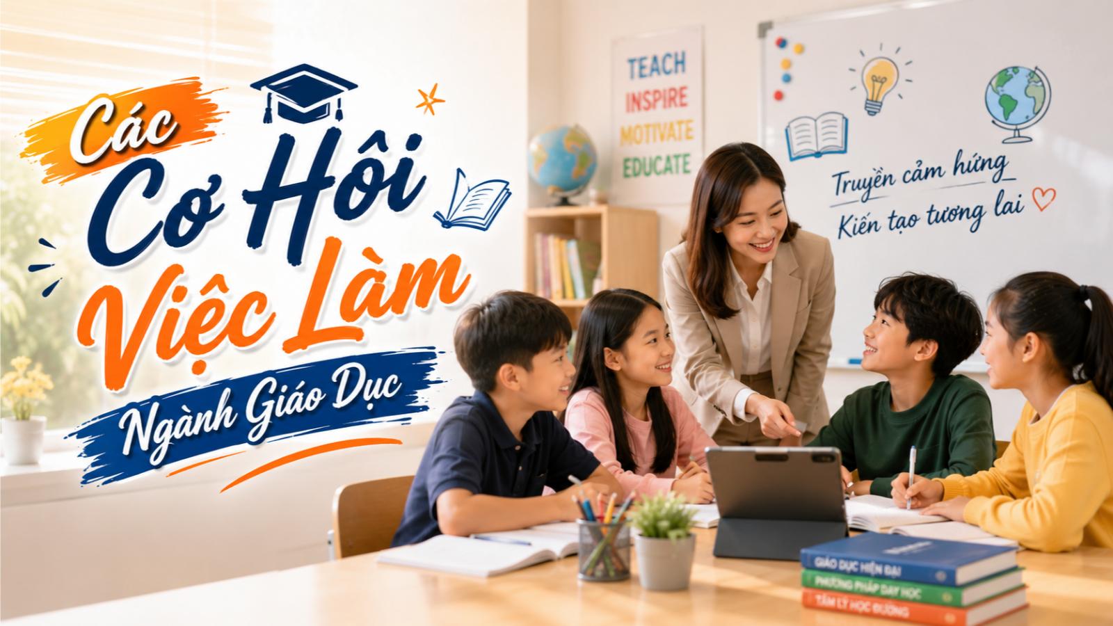 Các cơ hội việc làm ngành giáo dục