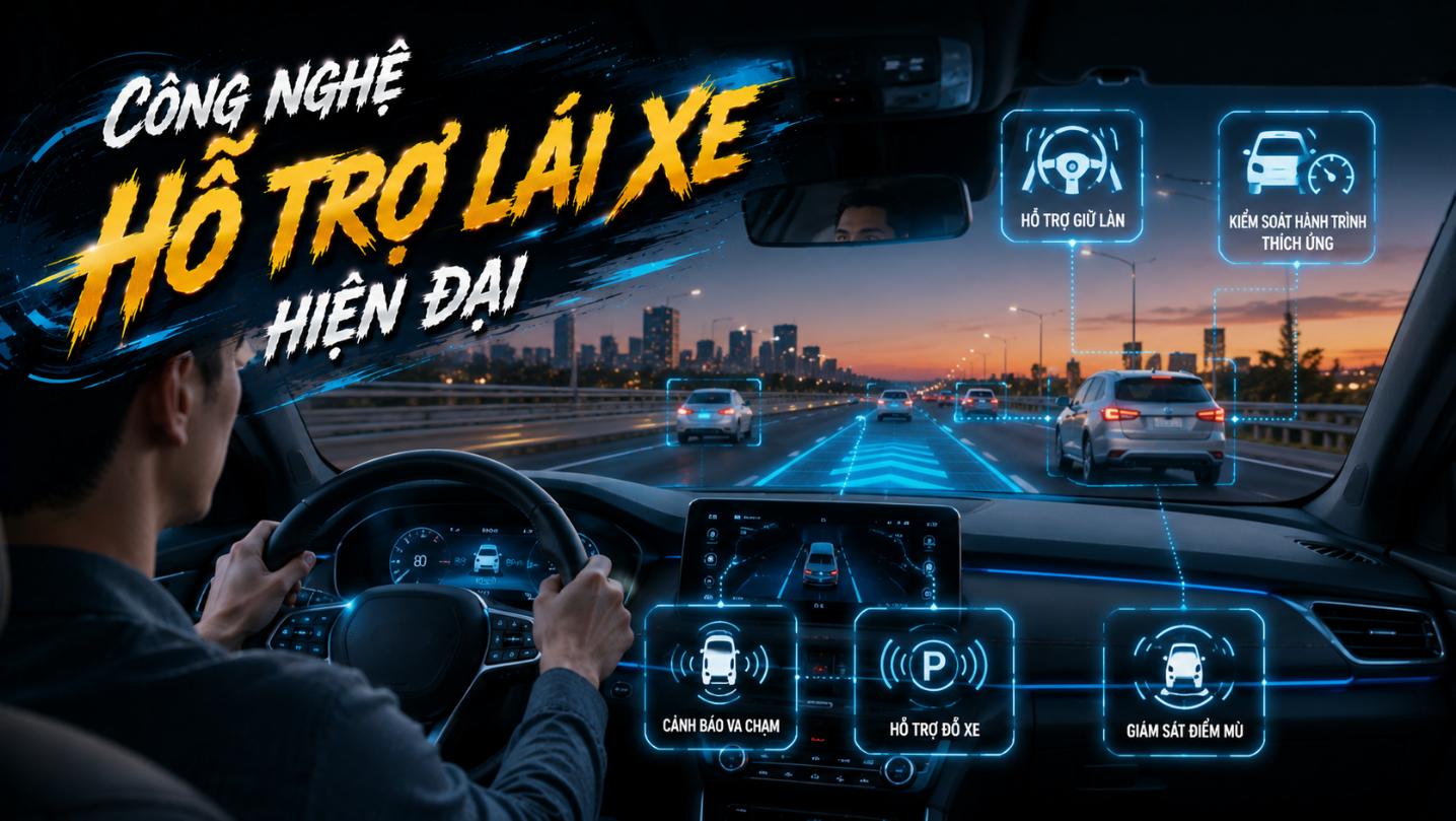 Các công nghệ hỗ trợ lái xe hiện đại