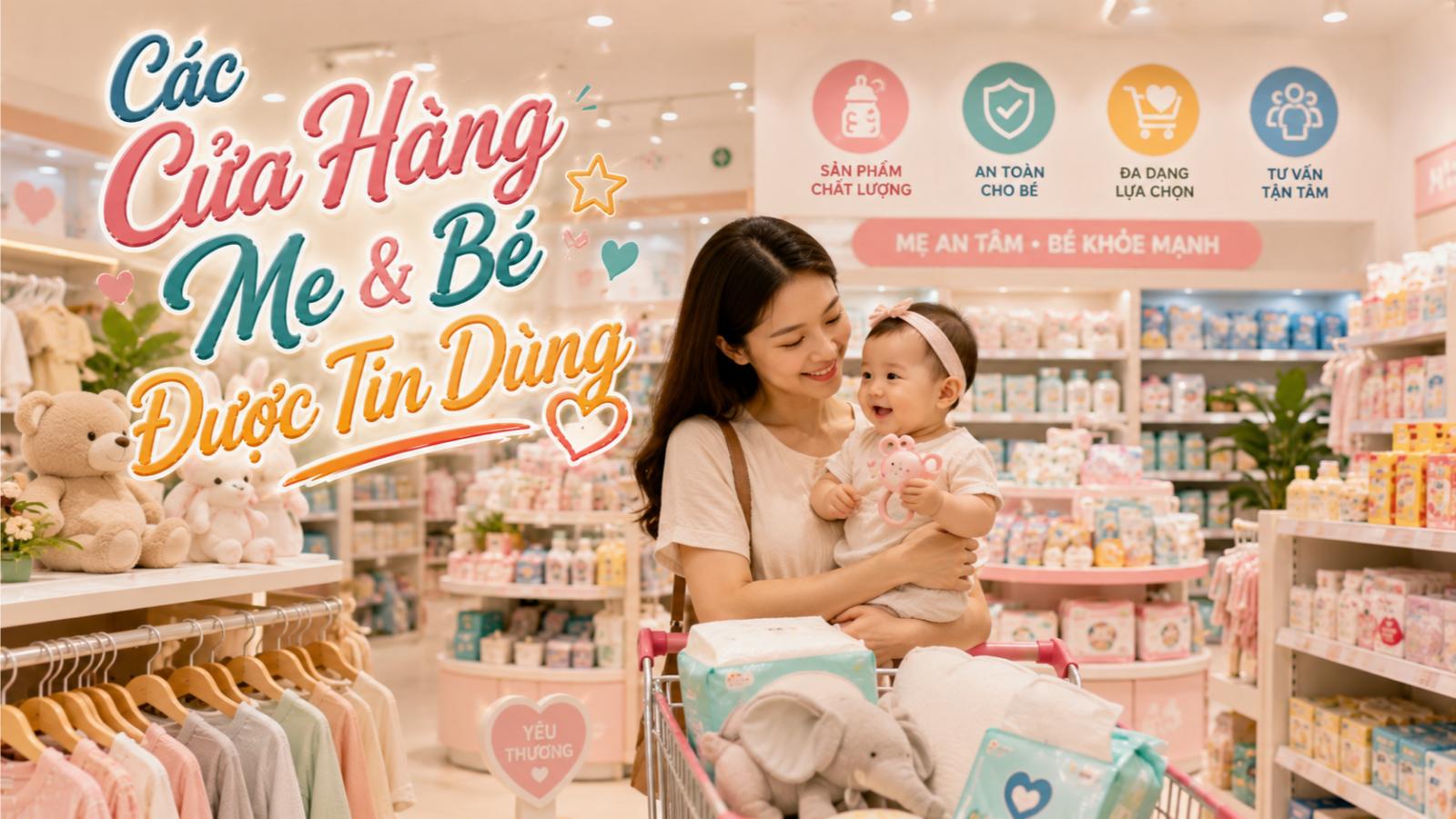 Các cửa hàng mẹ và bé được tin dùng