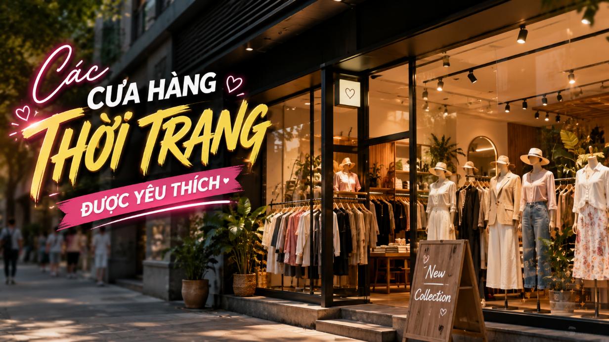 Các cửa hàng thời trang được yêu thích