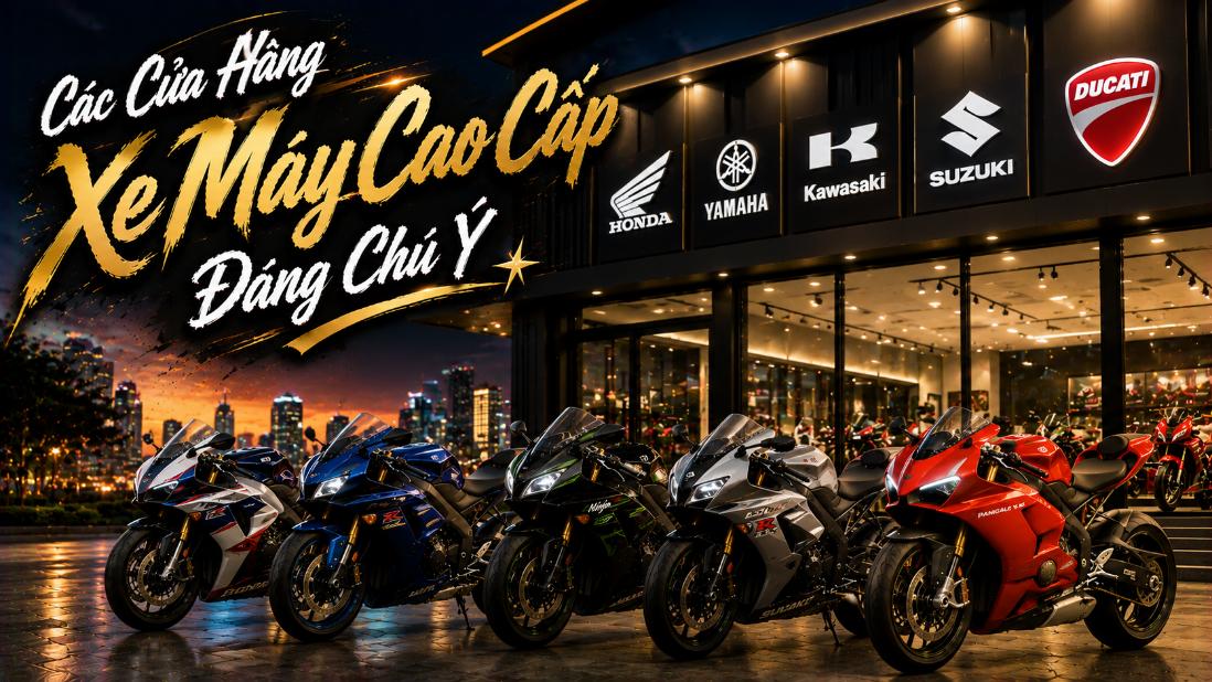 Các cửa hàng xe máy cao cấp đáng chú ý