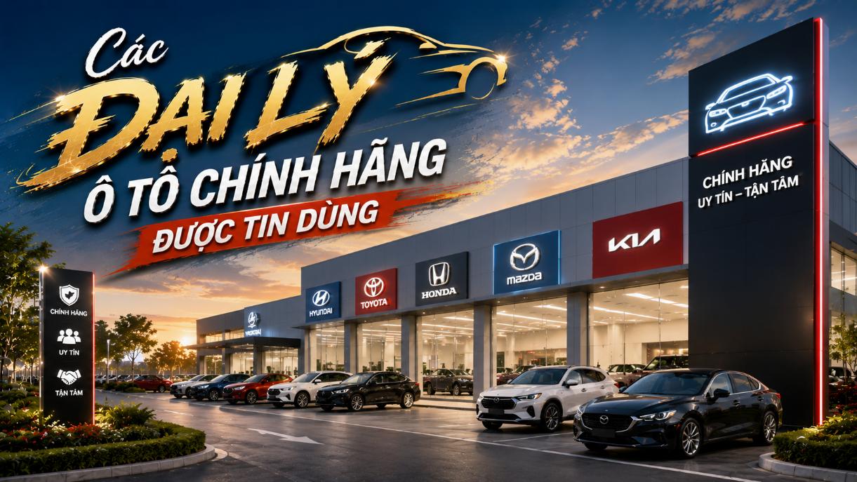 Các đại lý ô tô chính hãng được tin dùng