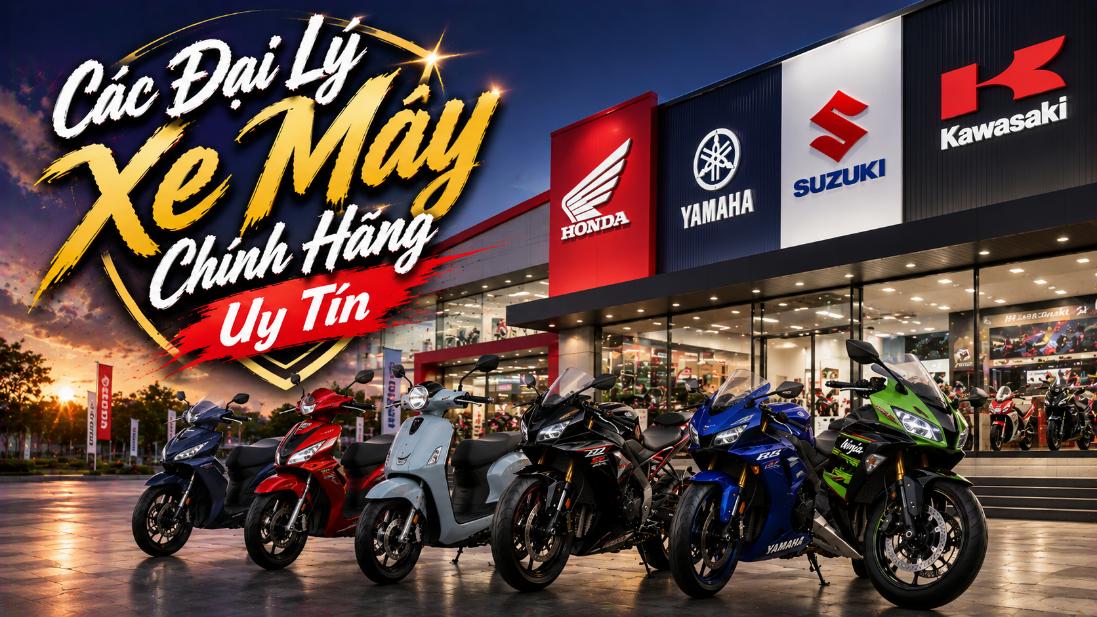Các đại lý xe máy chính hãng uy tín