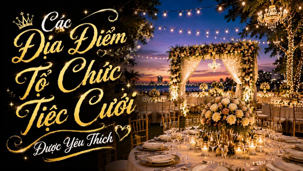 Các Địa Điểm Tổ Chức Tiệc Cưới Được Yêu Thích