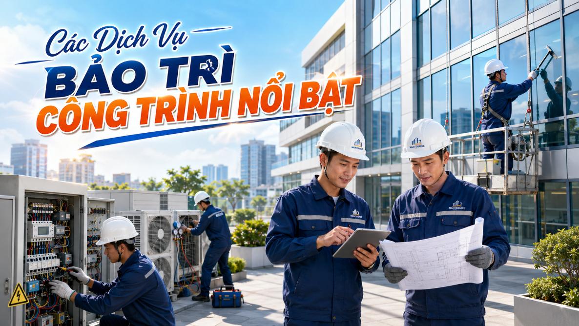Các dịch vụ bảo trì công trình nổi bật