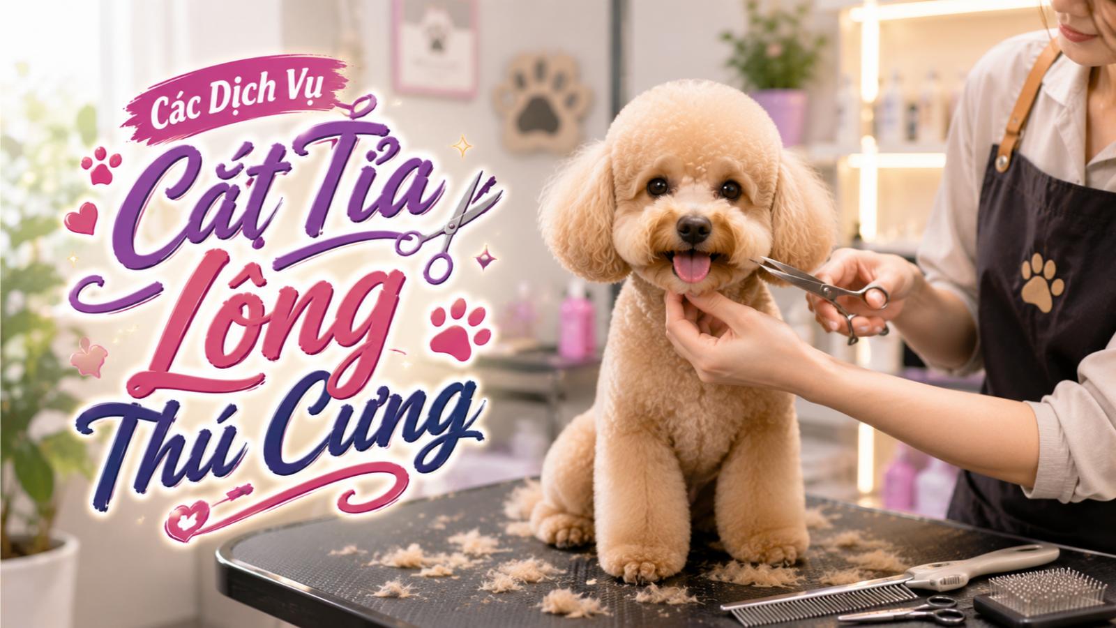 Các dịch vụ cắt tỉa lông thú cưng