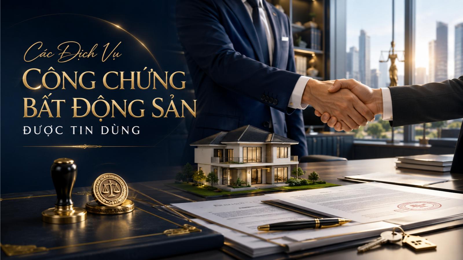 Các dịch vụ công chứng bất động sản được tin dùng