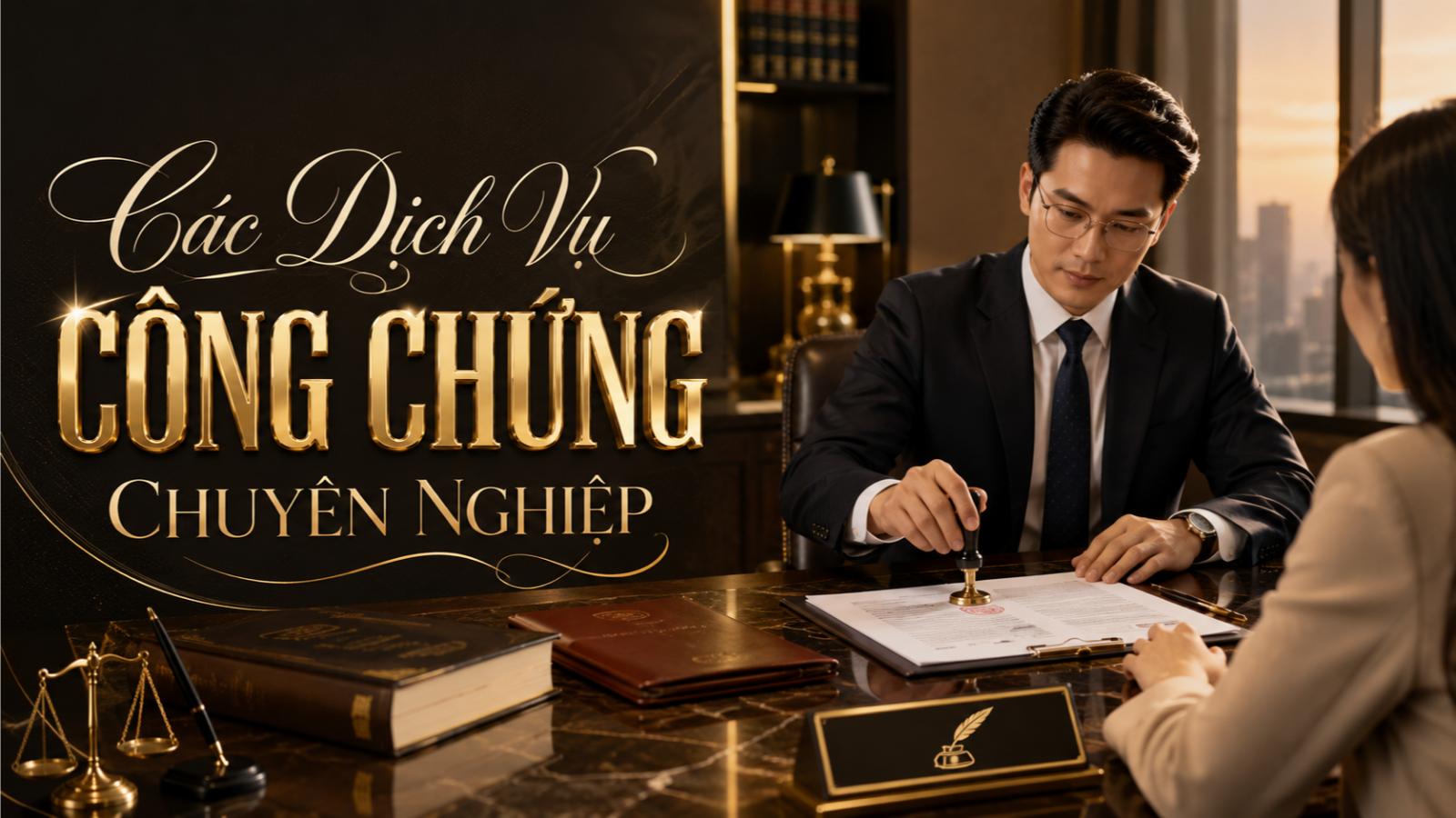 Các dịch vụ công chứng chuyên nghiệp