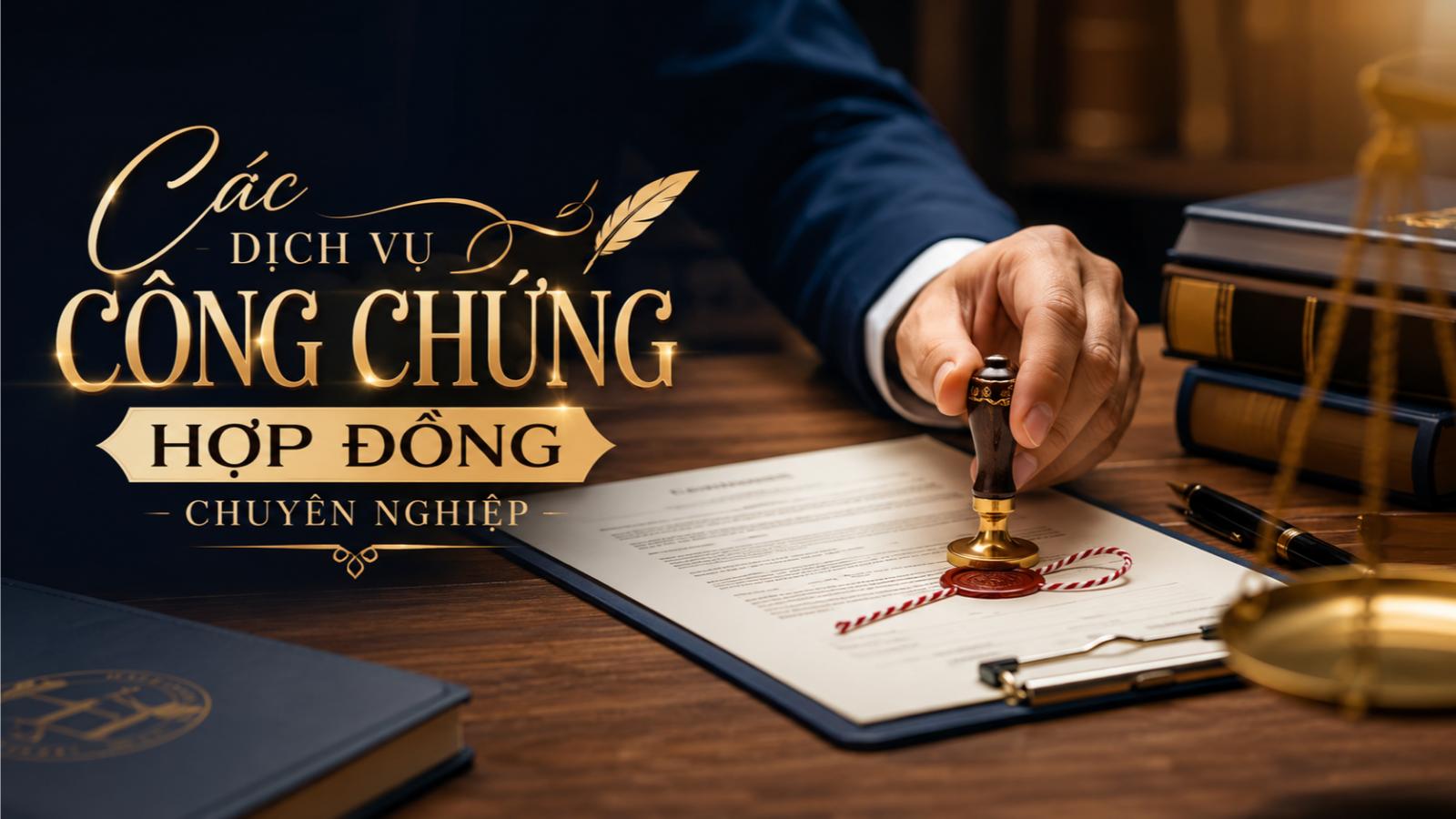 Các dịch vụ công chứng hợp đồng chuyên nghiệp