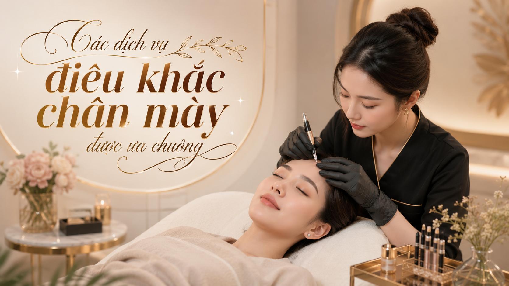 Các dịch vụ điêu khắc chân mày được ưa chuộng