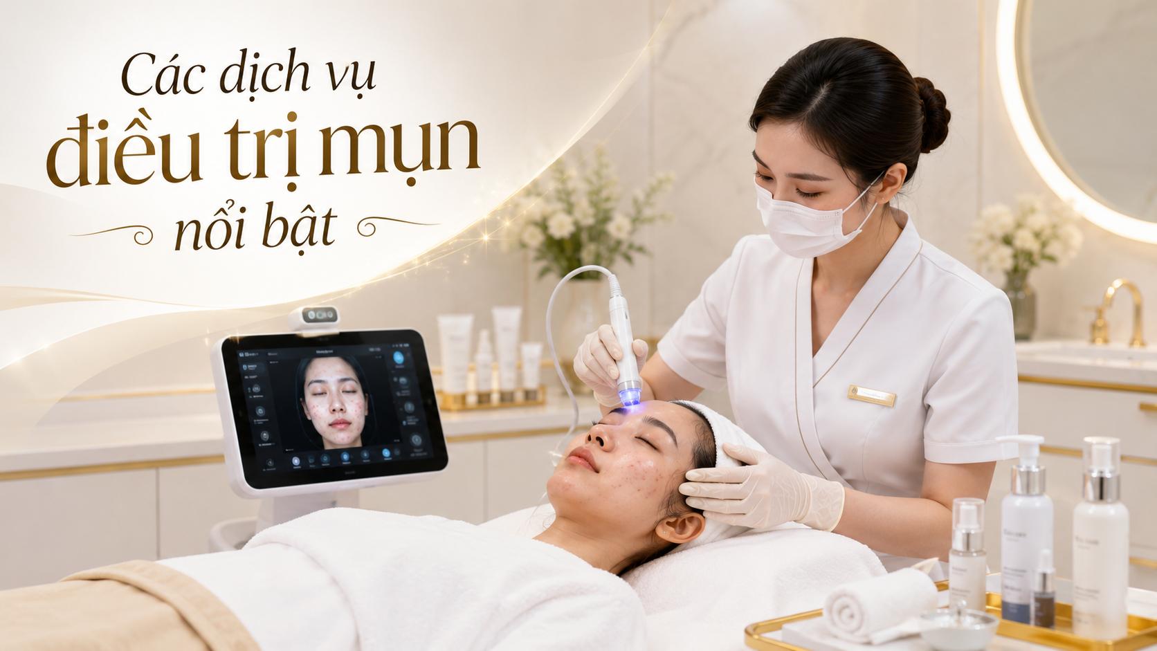 Các dịch vụ điều trị mụn nổi bật