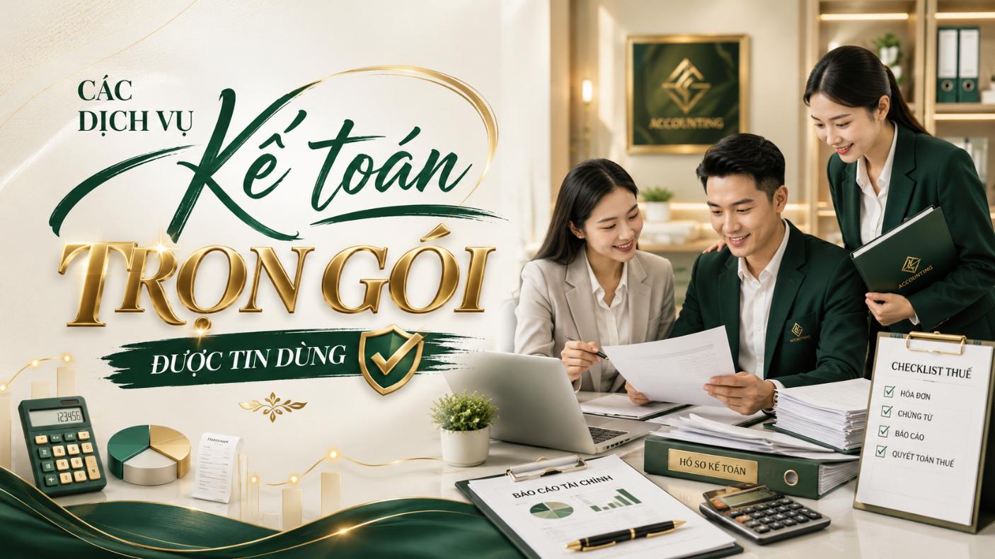Các dịch vụ kế toán trọn gói được tin dùng