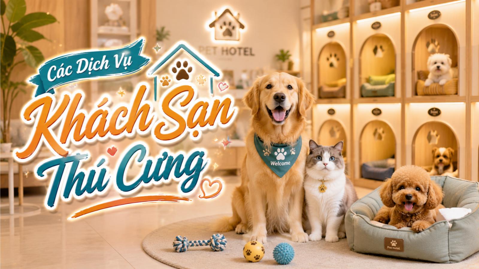 Các dịch vụ khách sạn thú cưng