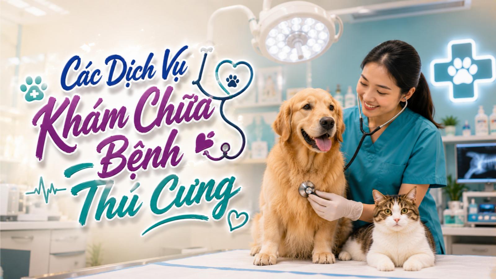 Các dịch vụ khám chữa bệnh thú cưng