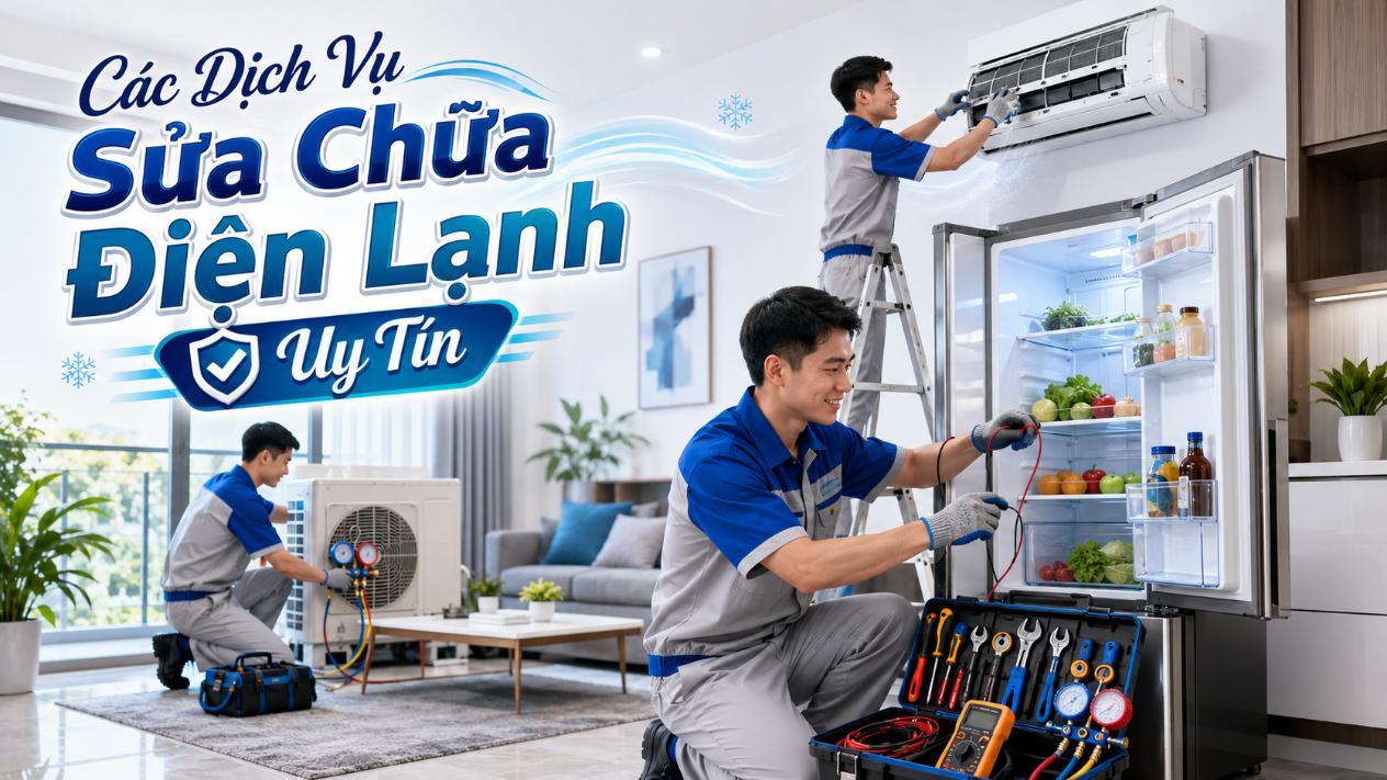 Các dịch vụ sửa chữa điện lạnh uy tín