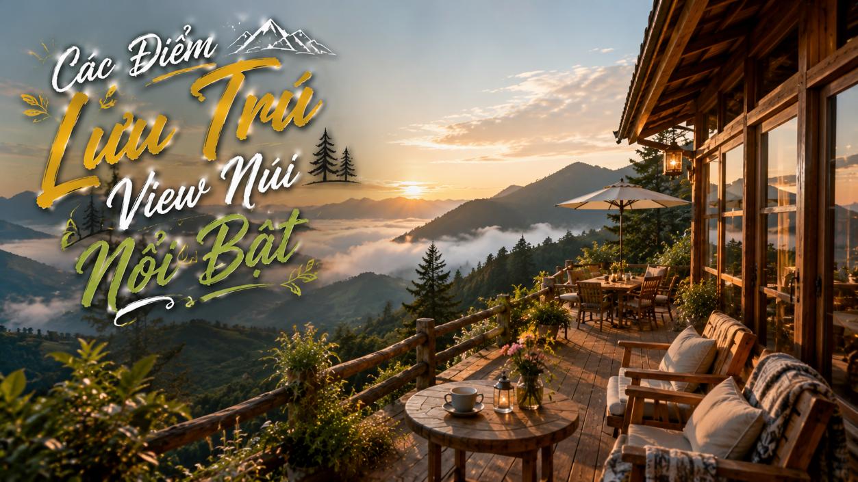 Các điểm lưu trú view núi nổi bật