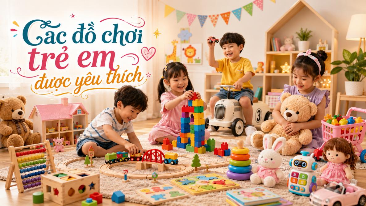 Các đồ chơi trẻ em được yêu thích