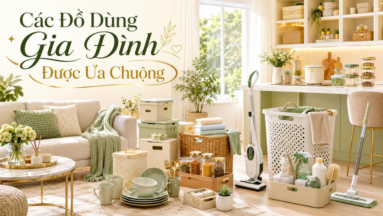 Các đồ dùng gia đình được ưa chuộng