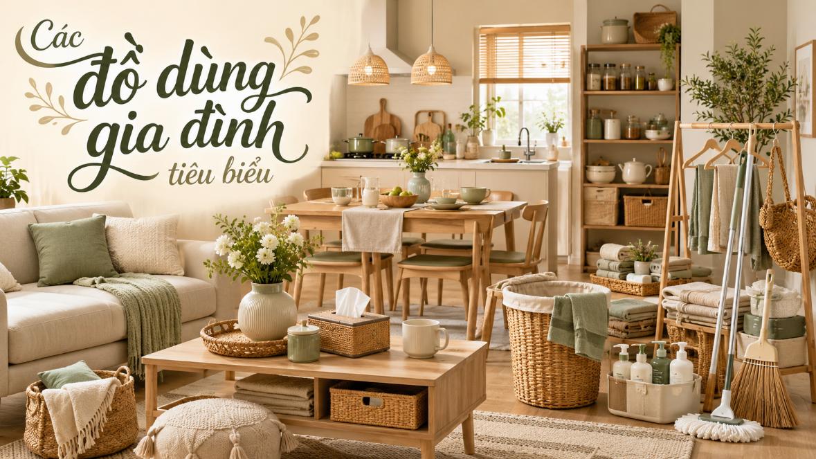 Các đồ dùng gia đình tiêu biểu