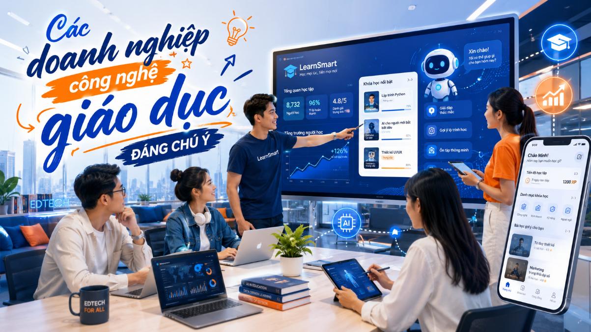 Các doanh nghiệp công nghệ giáo dục đáng chú ý