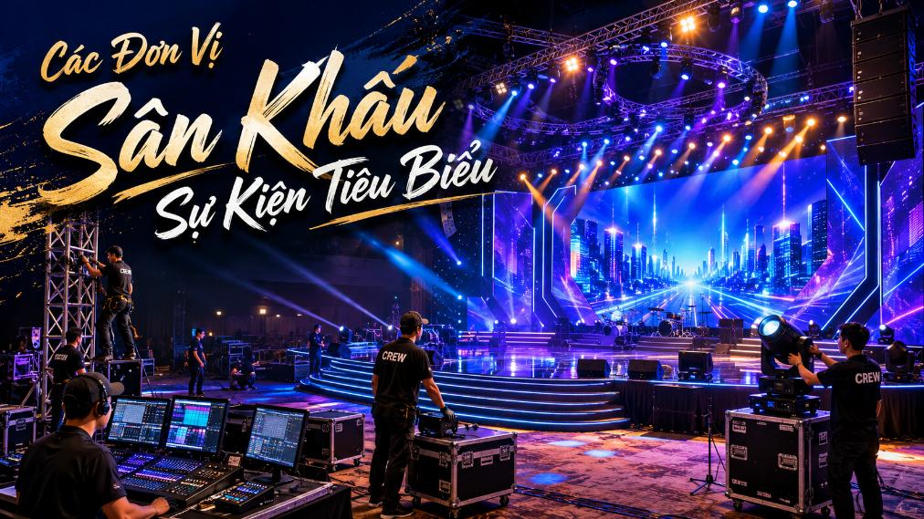 Các đơn vị sân khấu sự kiện tiêu biểu