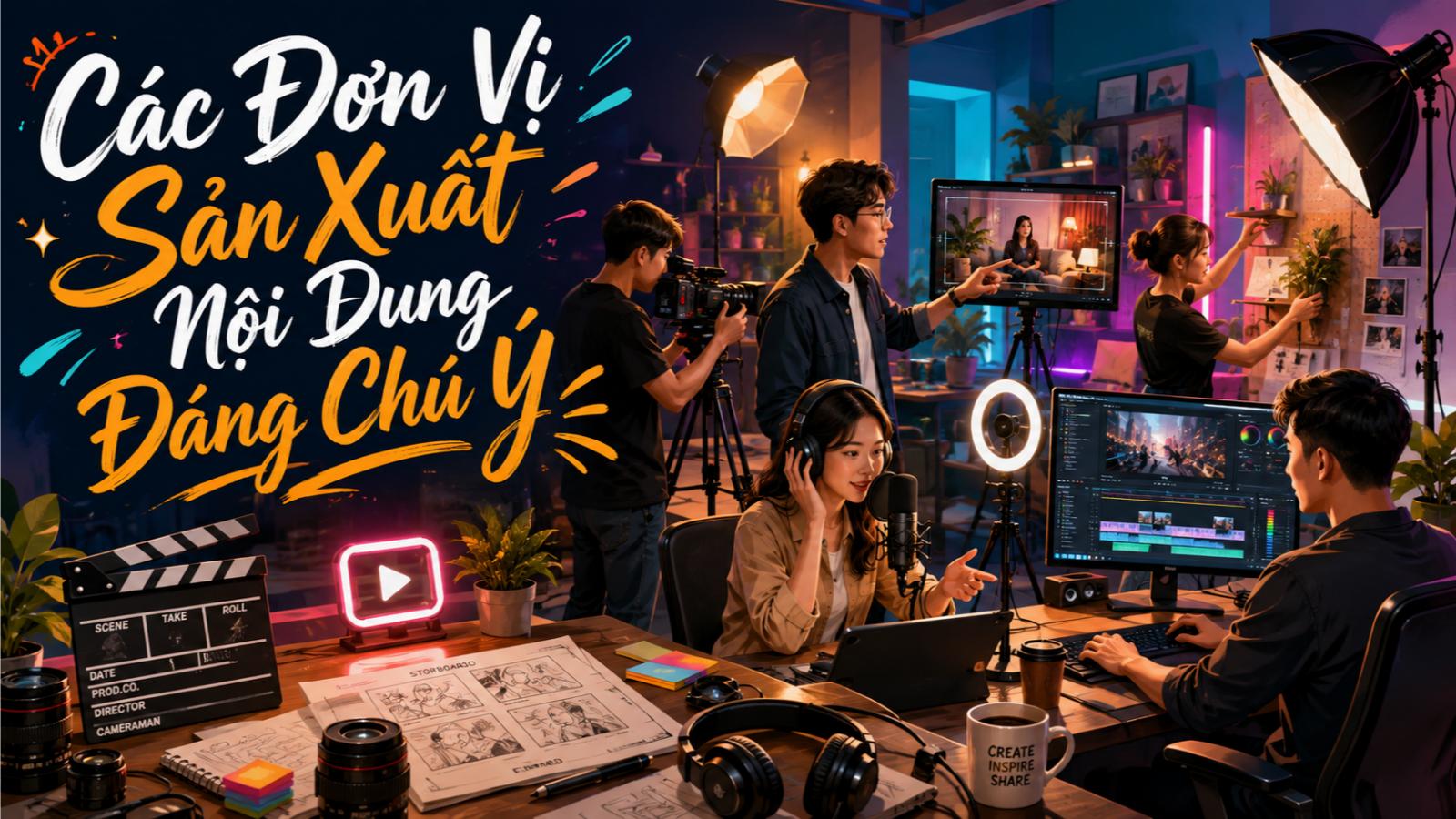 Các đơn vị sản xuất nội dung đáng chú ý