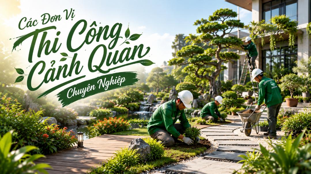 Các đơn vị thi công cảnh quan chuyên nghiệp