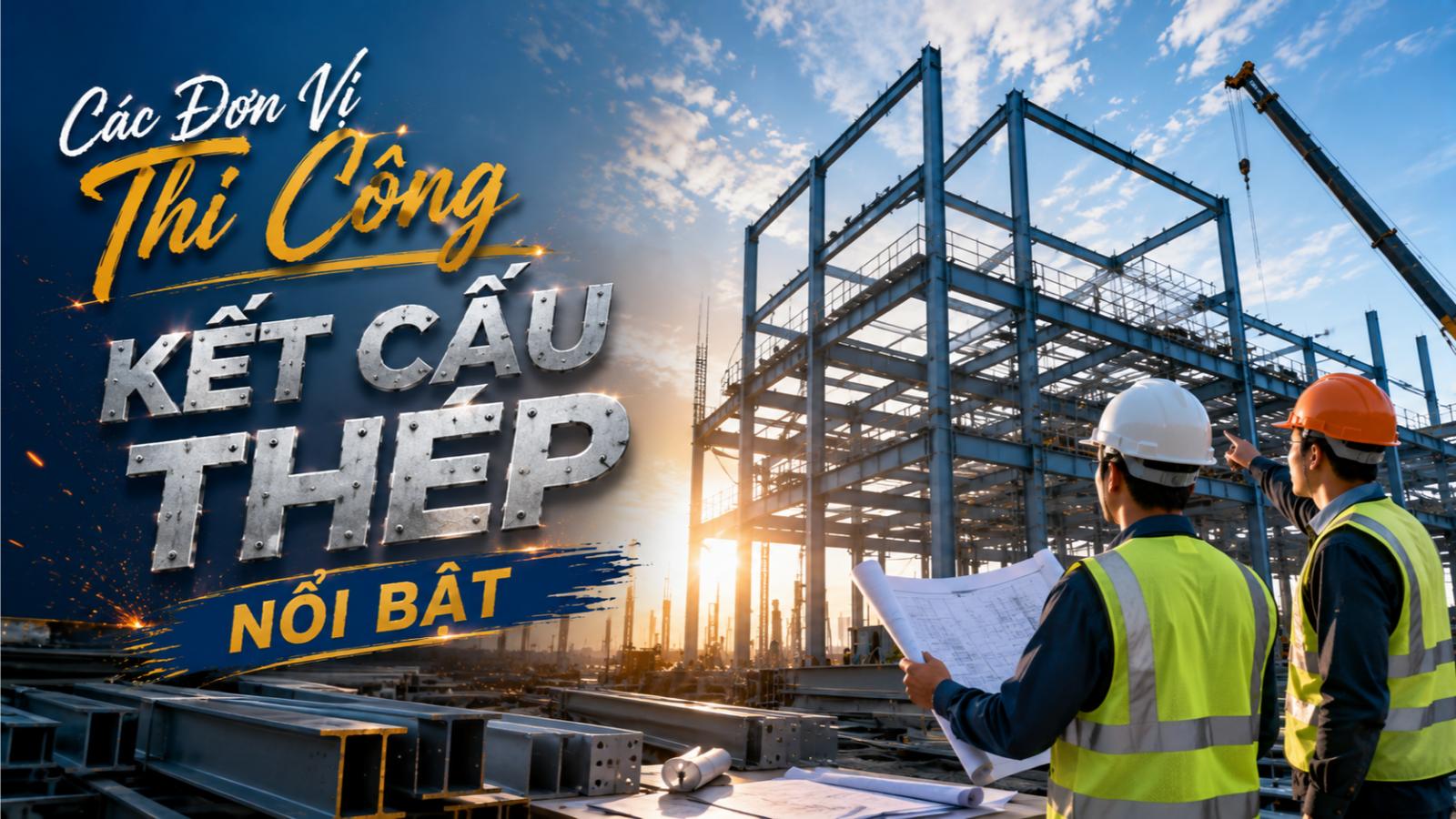 Các đơn vị thi công kết cấu thép nổi bật