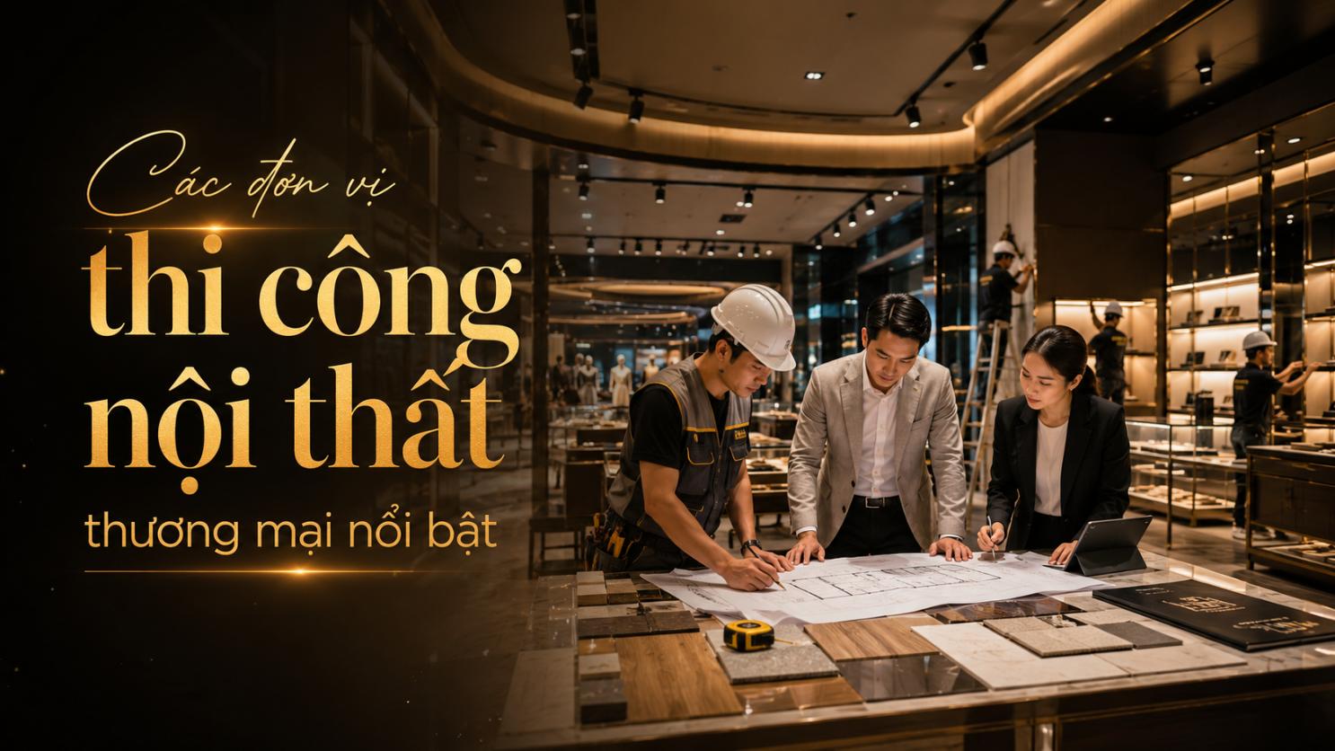 Các đơn vị thi công nội thất thương mại nổi bật