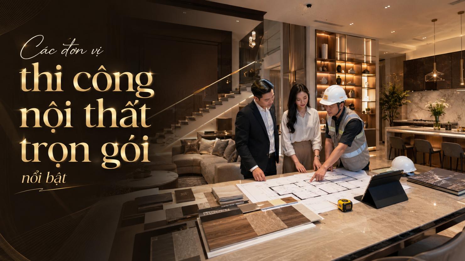 Các đơn vị thi công nội thất trọn gói nổi bật