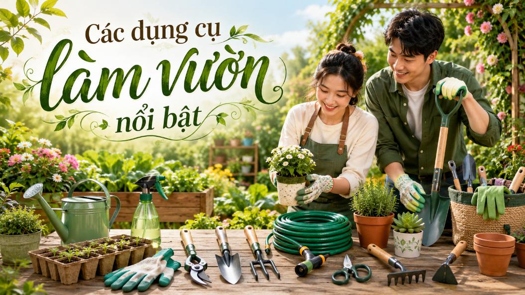 Các dụng cụ làm vườn nổi bật