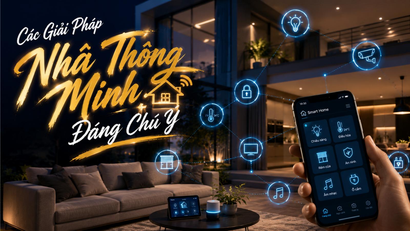 Các giải pháp nhà thông minh đáng chú ý