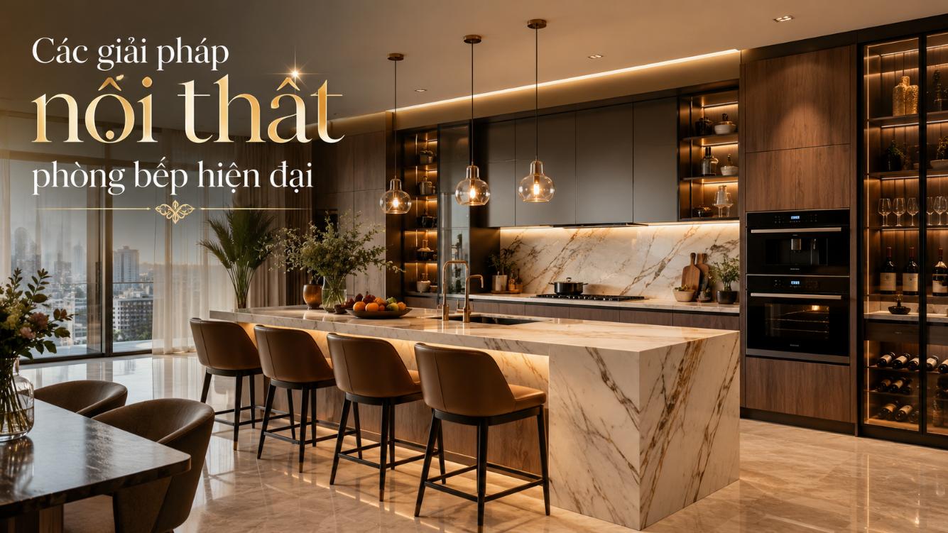 Các giải pháp nội thất phòng bếp hiện đại