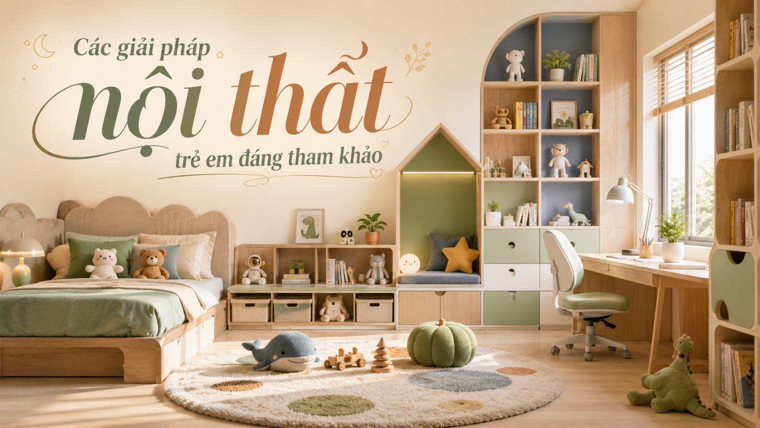 Các giải pháp nội thất trẻ em đáng tham khảo
