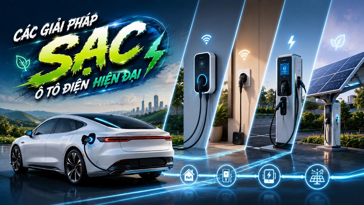 Các Giải Pháp Sạc Ô Tô Điện Hiện Đại