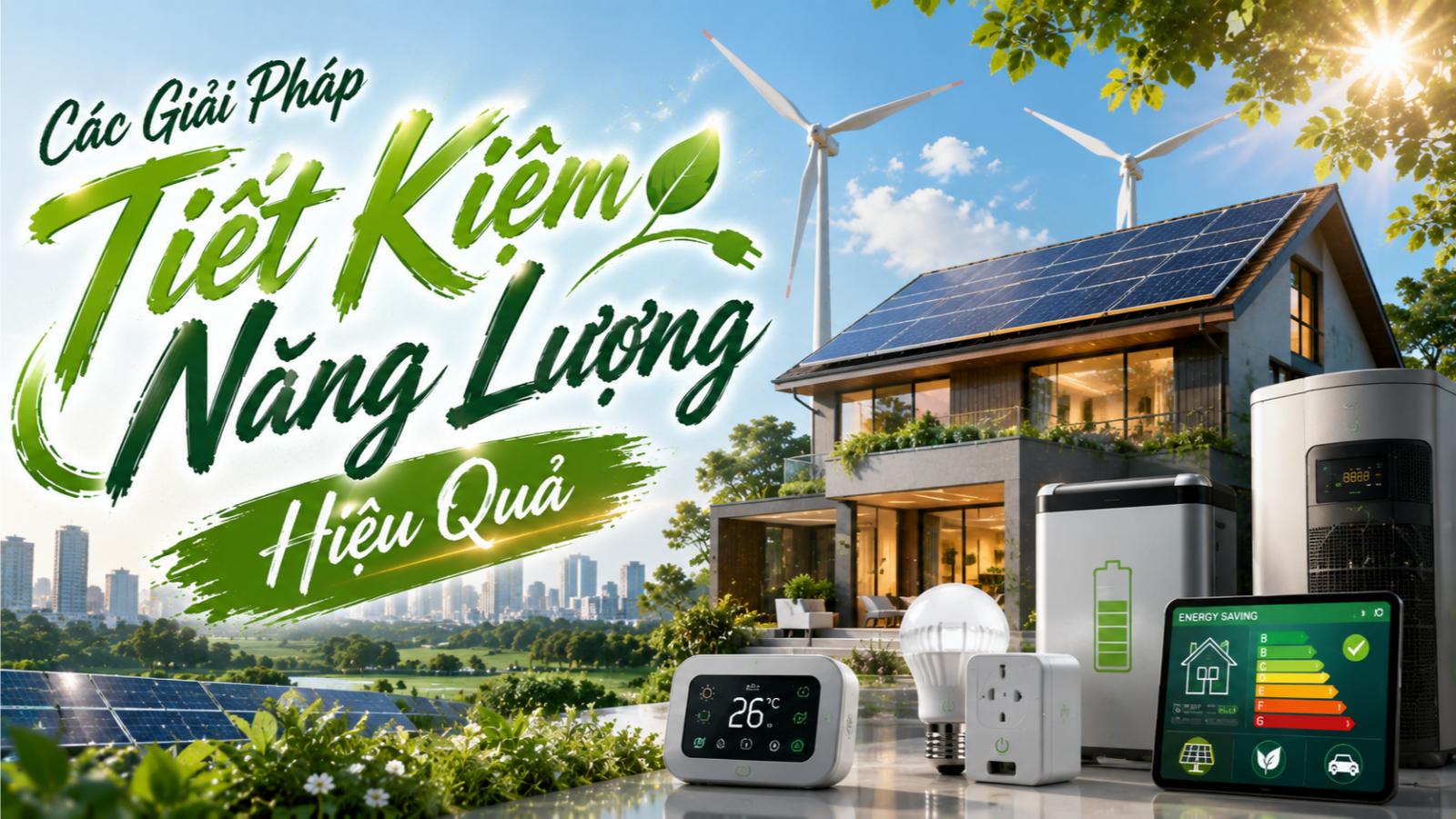 Các giải pháp tiết kiệm năng lượng hiệu quả