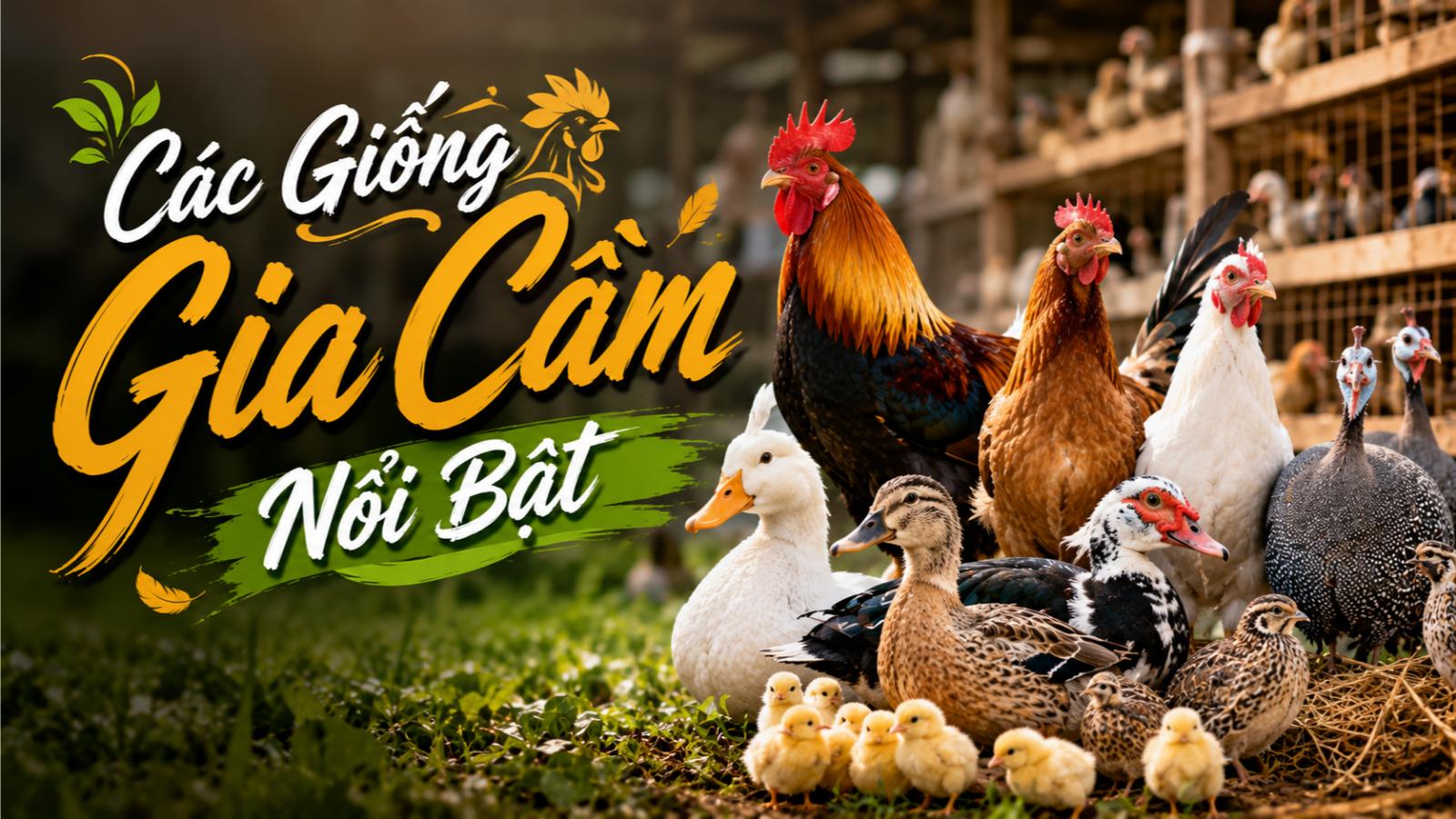 Các giống gia cầm nổi bật