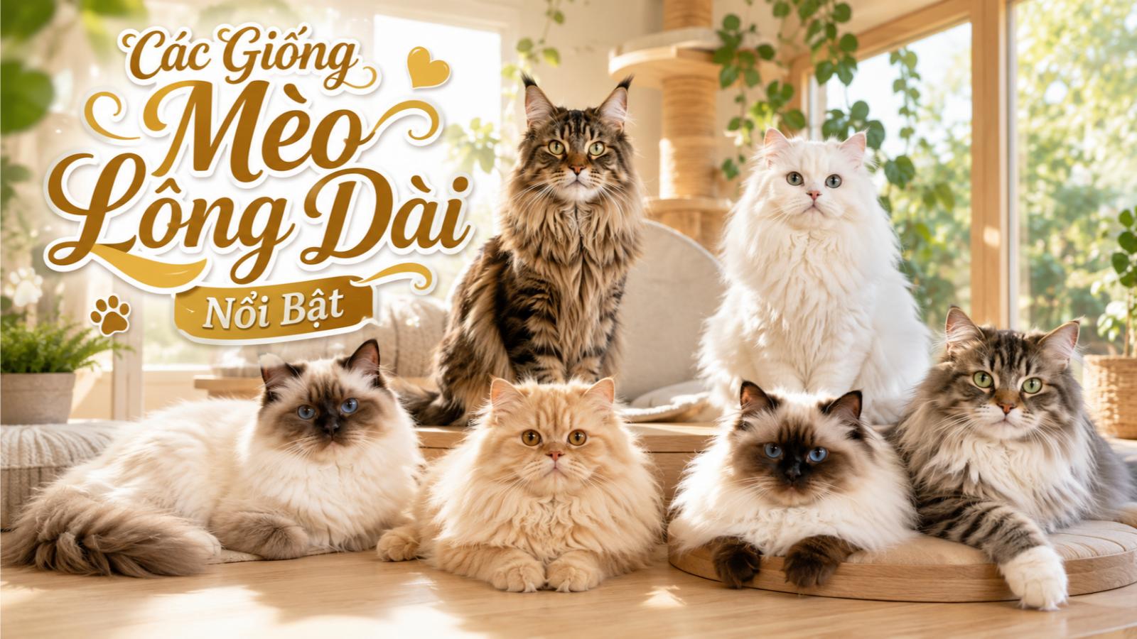 Các giống mèo lông dài nổi bật