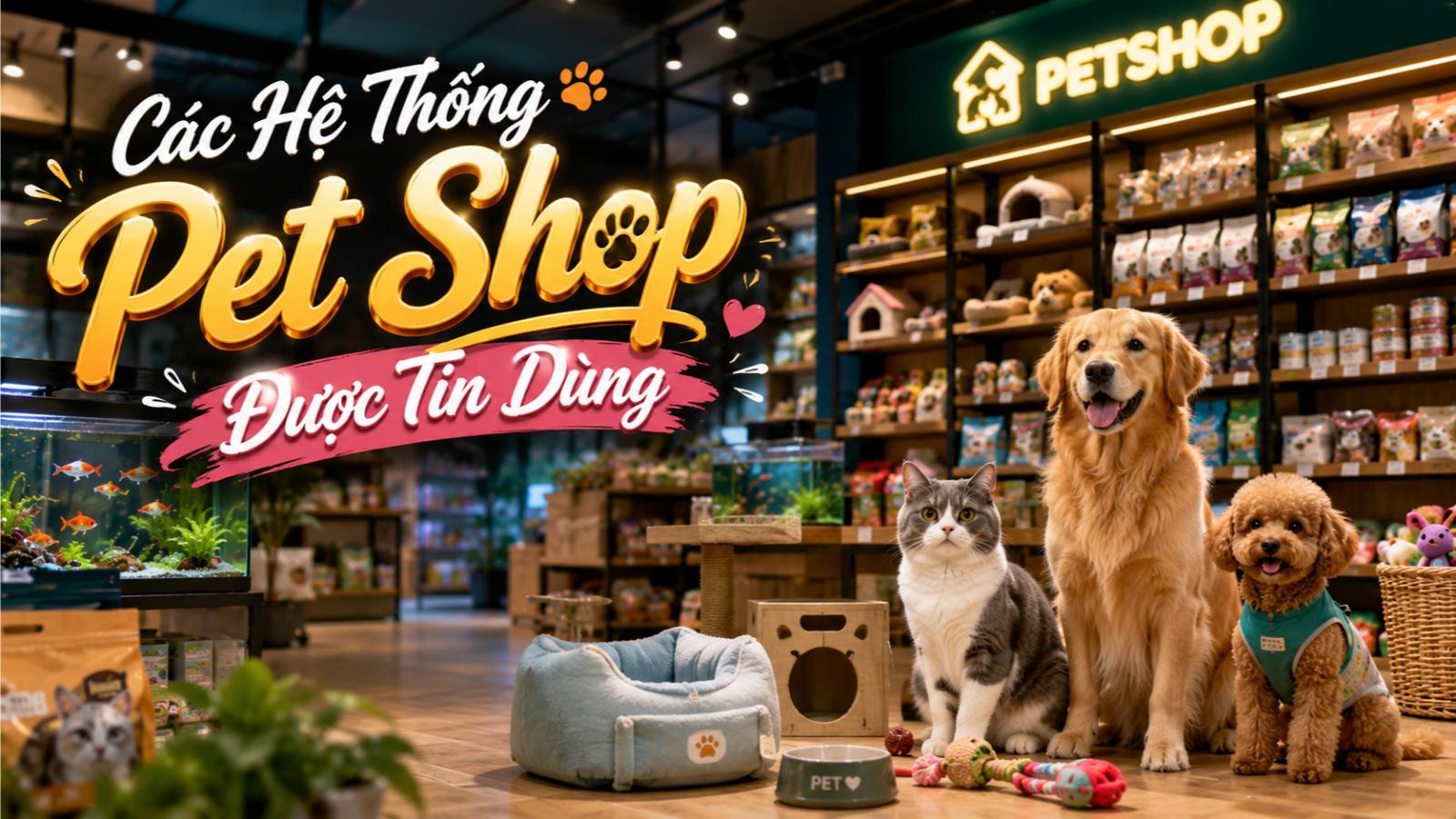 Các hệ thống pet shop được tin dùng