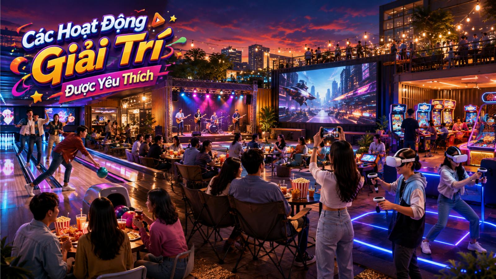 Các hoạt động giải trí được yêu thích
