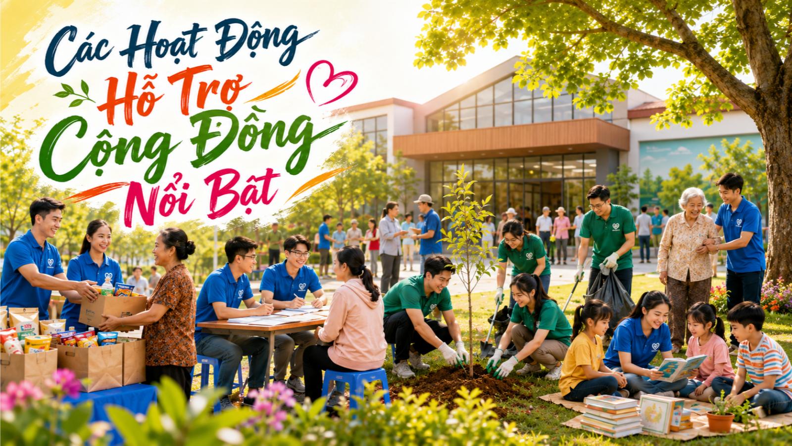 Các hoạt động hỗ trợ cộng đồng nổi bật