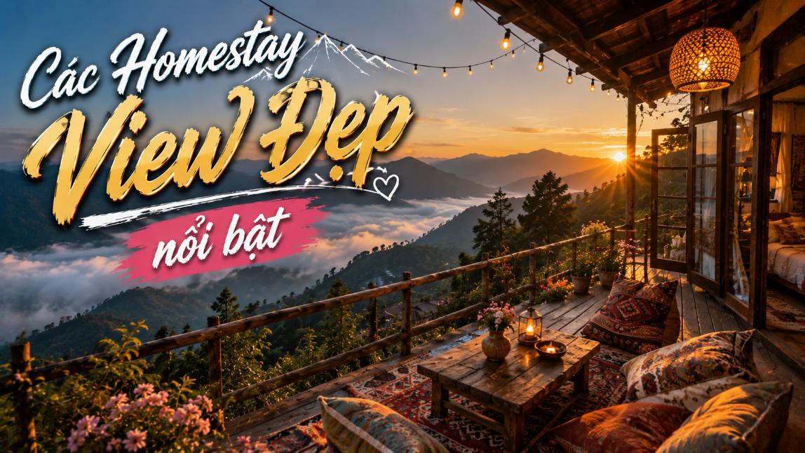Các homestay view đẹp nổi bật