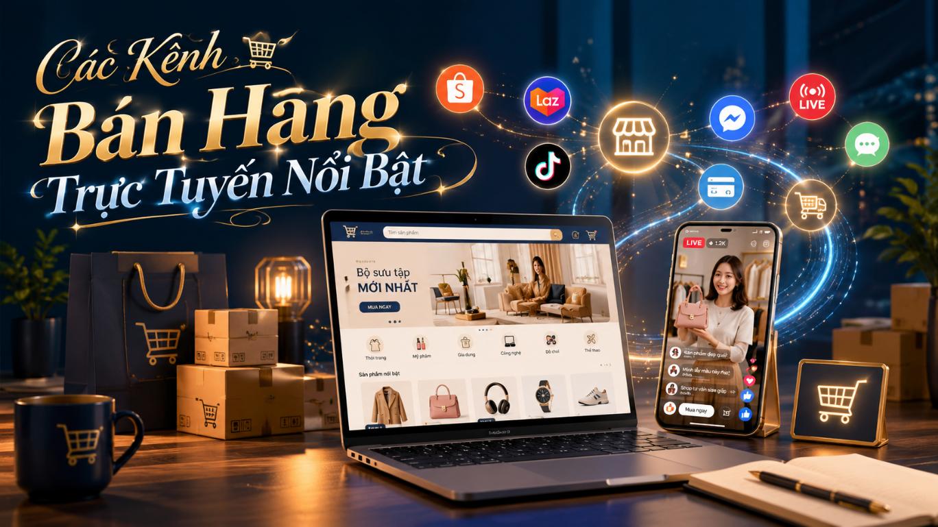 Các kênh bán hàng trực tuyến nổi bật