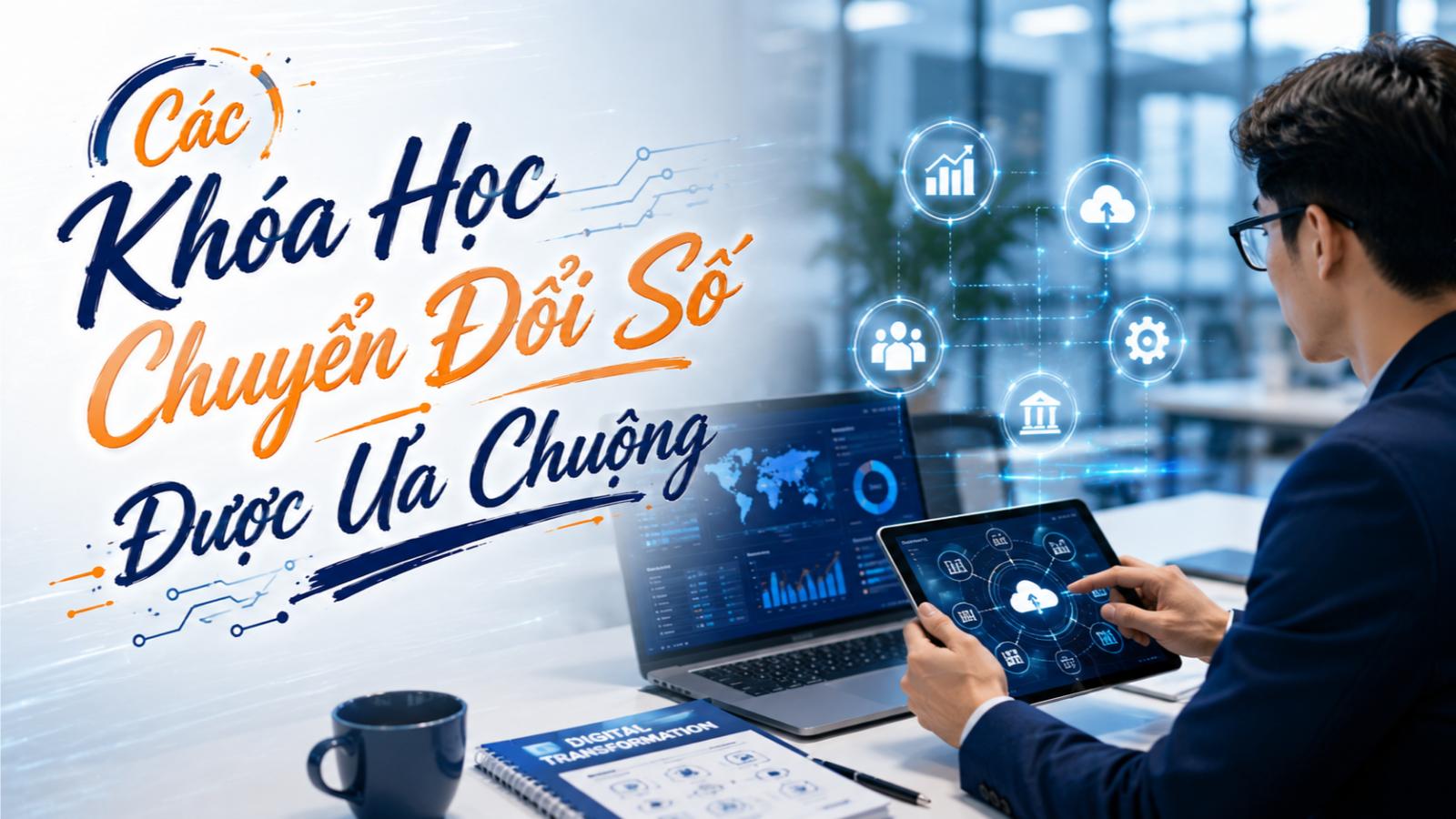 Các khóa học chuyển đổi số được ưa chuộng