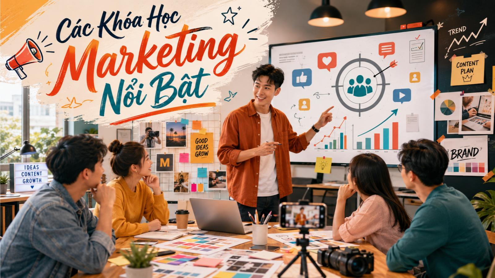 Các khóa học marketing nổi bật