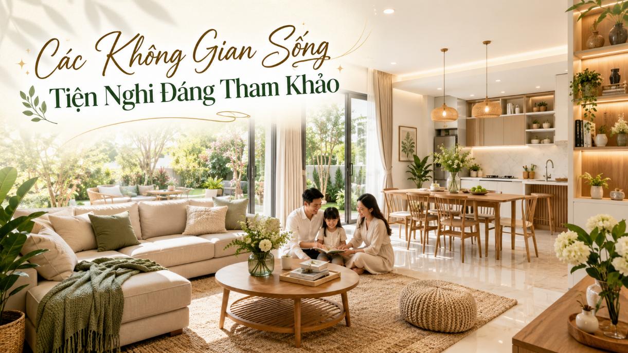 Các không gian sống tiện nghi đáng tham khảo